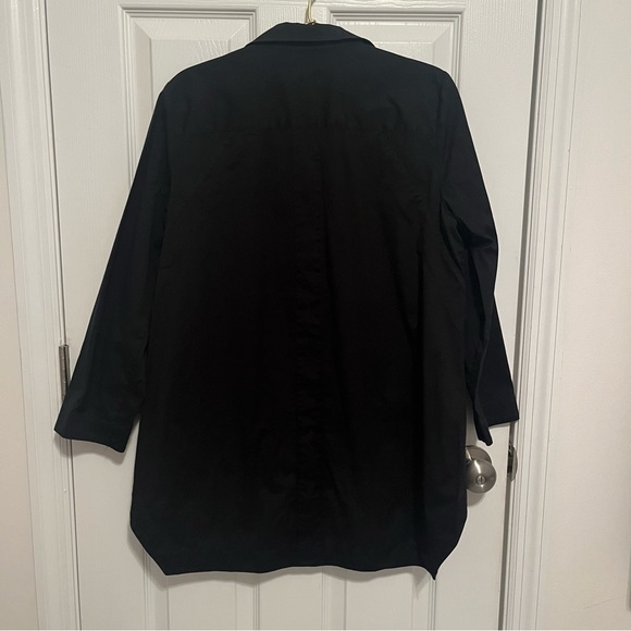 Lafayette 148 New York Black Button Down Shirt - Picture 6 of 7